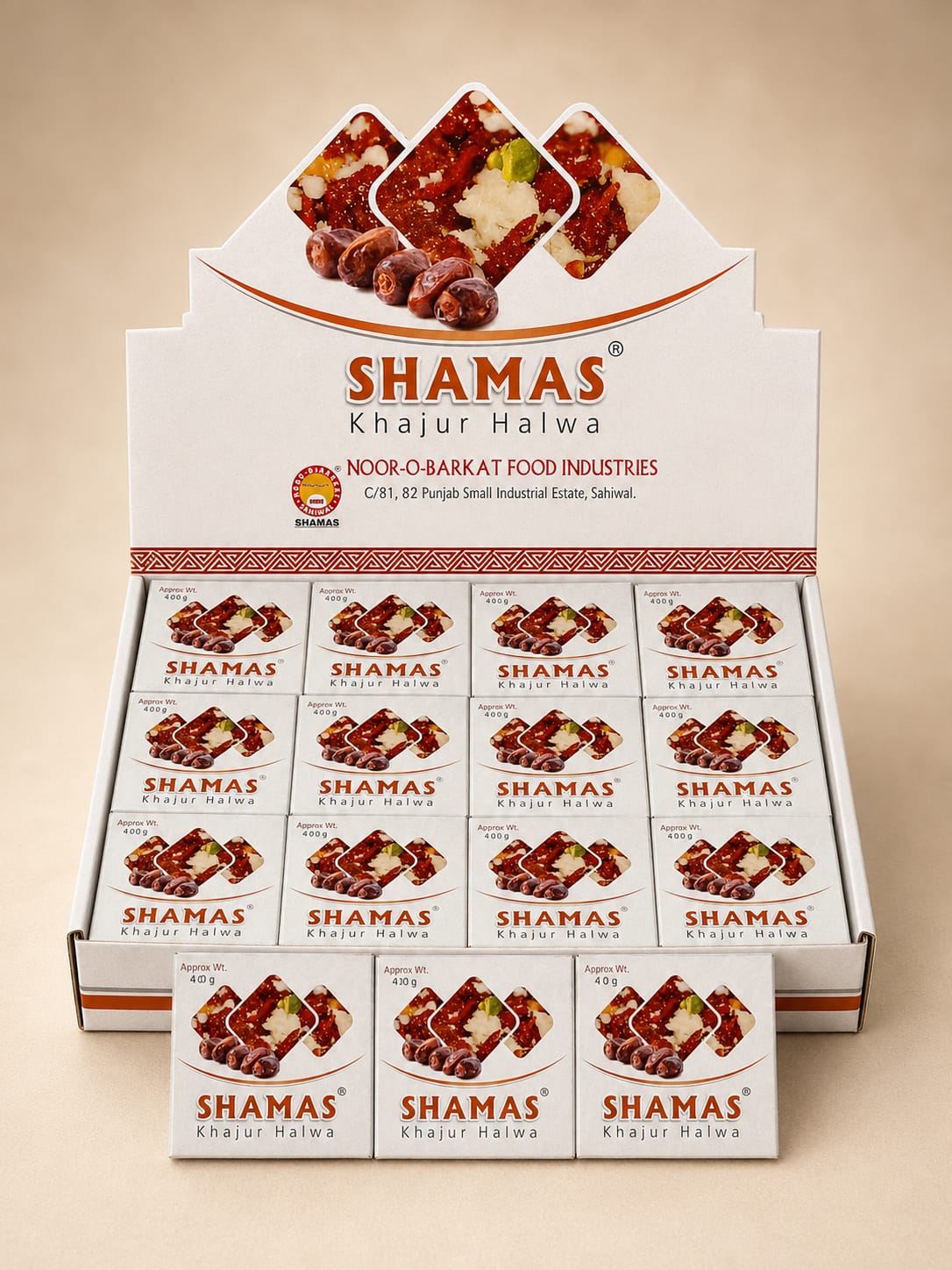 Shamas Khajur Halwa (1 kg - 24 Tikki Pack)