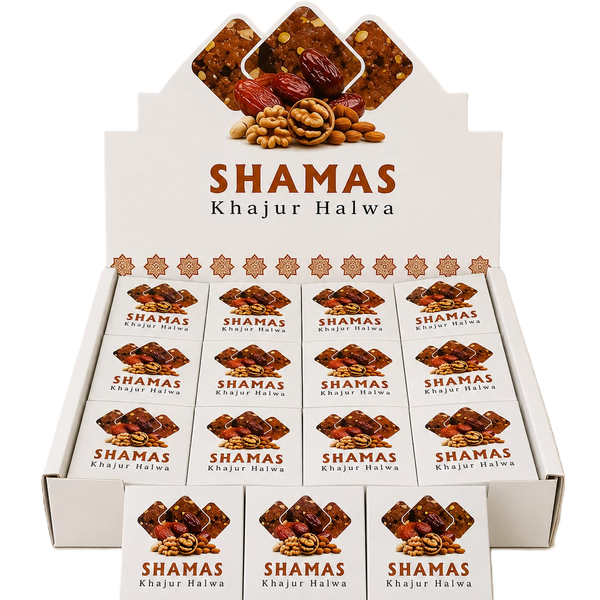 Shamas Khajur Halwa Dry Fruit (1kg) | 24 Tikki Pack – Premium Date Halwa