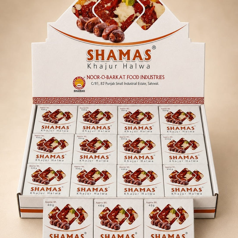 SHAMAS Khajur Halwa 400g Box - Premium organic date halwa